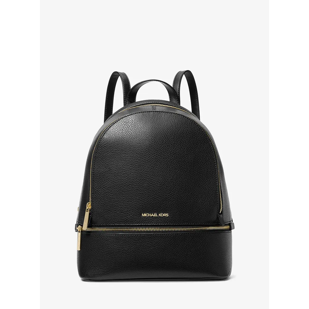 Michael Kors Mochila mediana Rhea de piel granulada | Negro