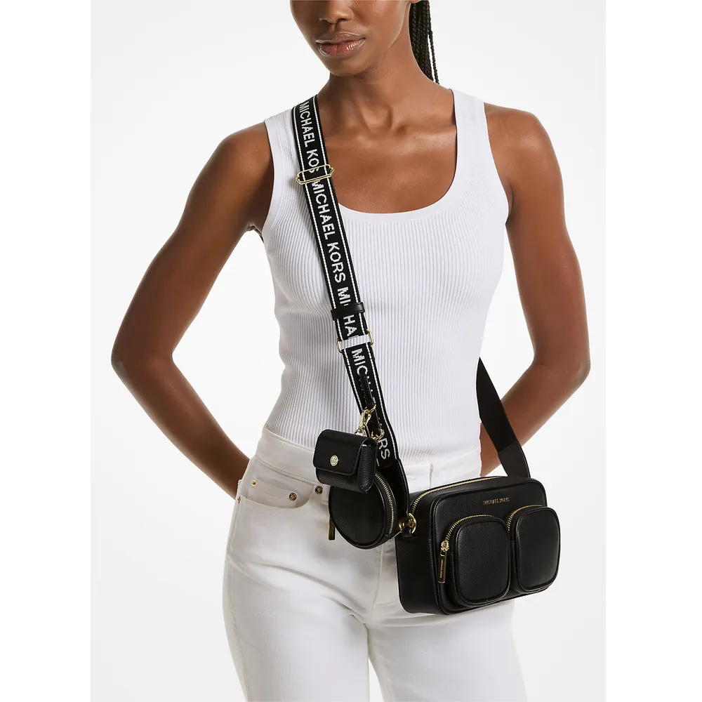 mk785342589_3_webp.webp Michael Kors Bolso bandolera mediano de piel Jet Set Travel | Negro