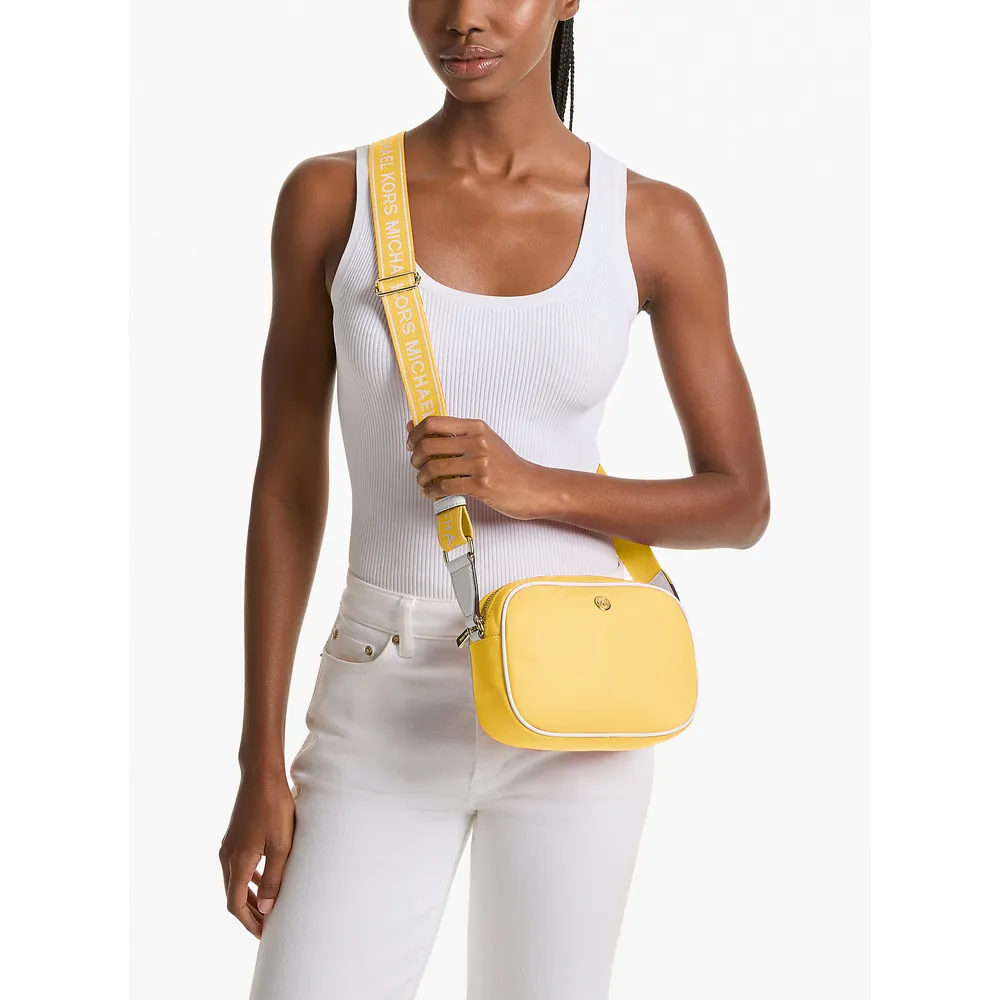 Michael Kors Bolso bandolera de nailon para cámara Jet Set | Daisy Yellow