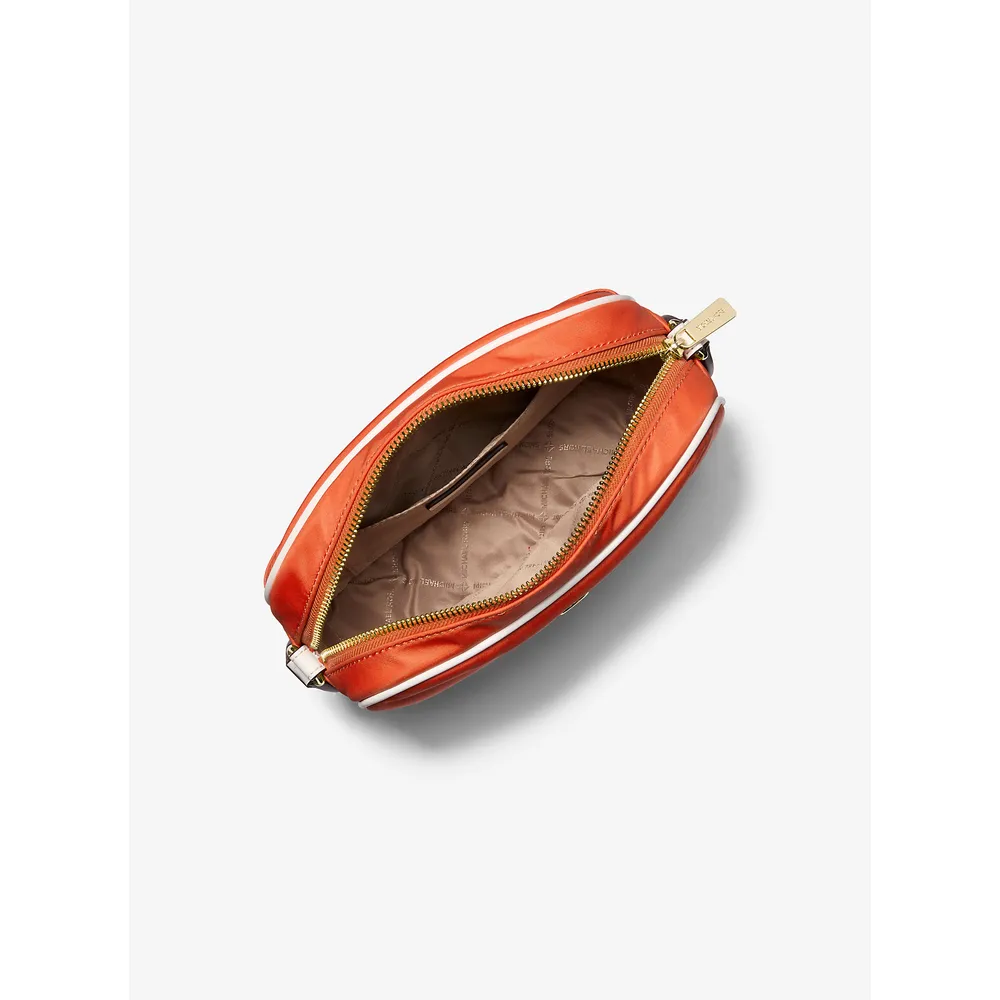 Michael Kors Bolso bandolera mediano de nailon para cámara Jet Set | Red Clay