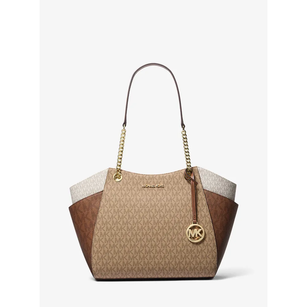 Michael Kors Bolso tote grande de la firma Jet Set | Camel Mlt