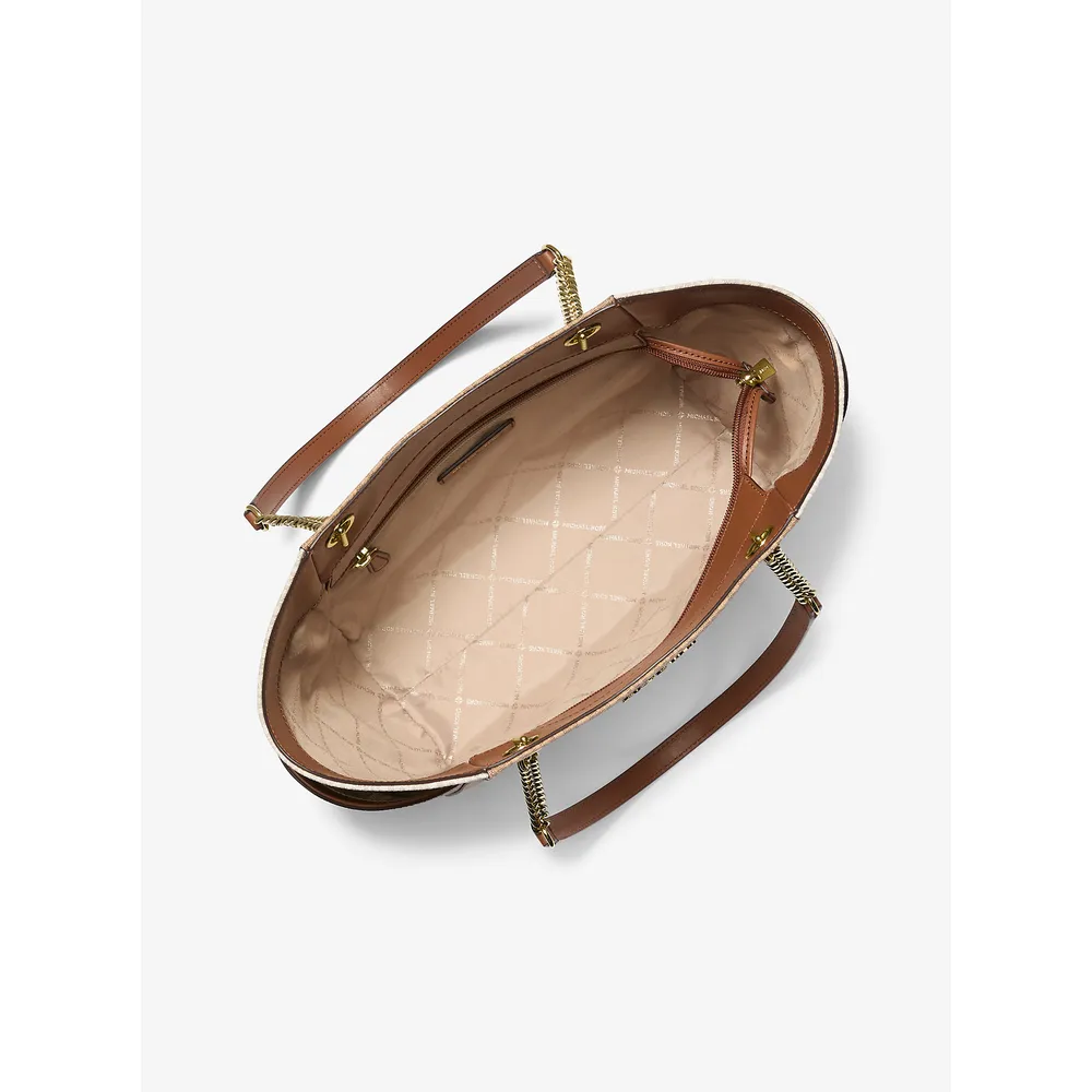 Michael Kors Bolso tote grande de la firma Jet Set | Camel Mlt