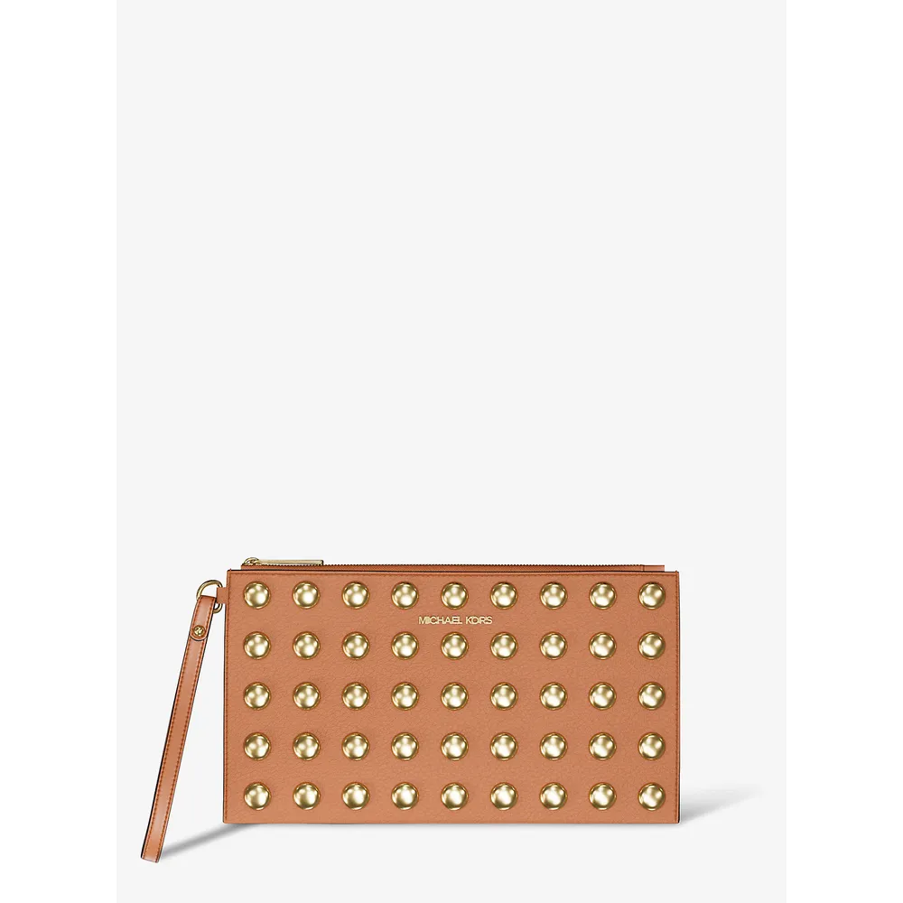Michael Kors Bolso de mano grande Jet Set de piel granulada | Luggage