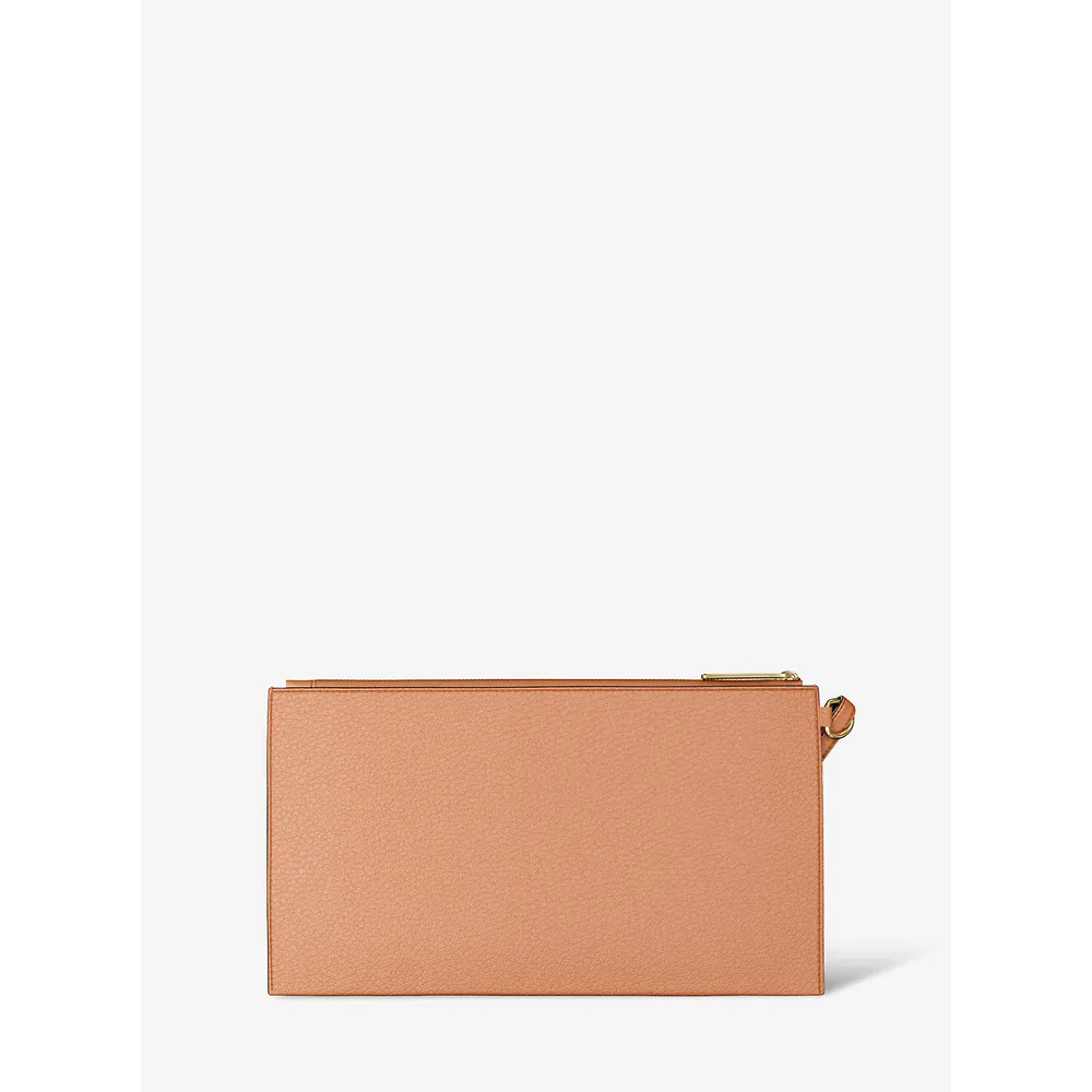 Michael Kors Bolso de mano grande Jet Set de piel granulada | Luggage
