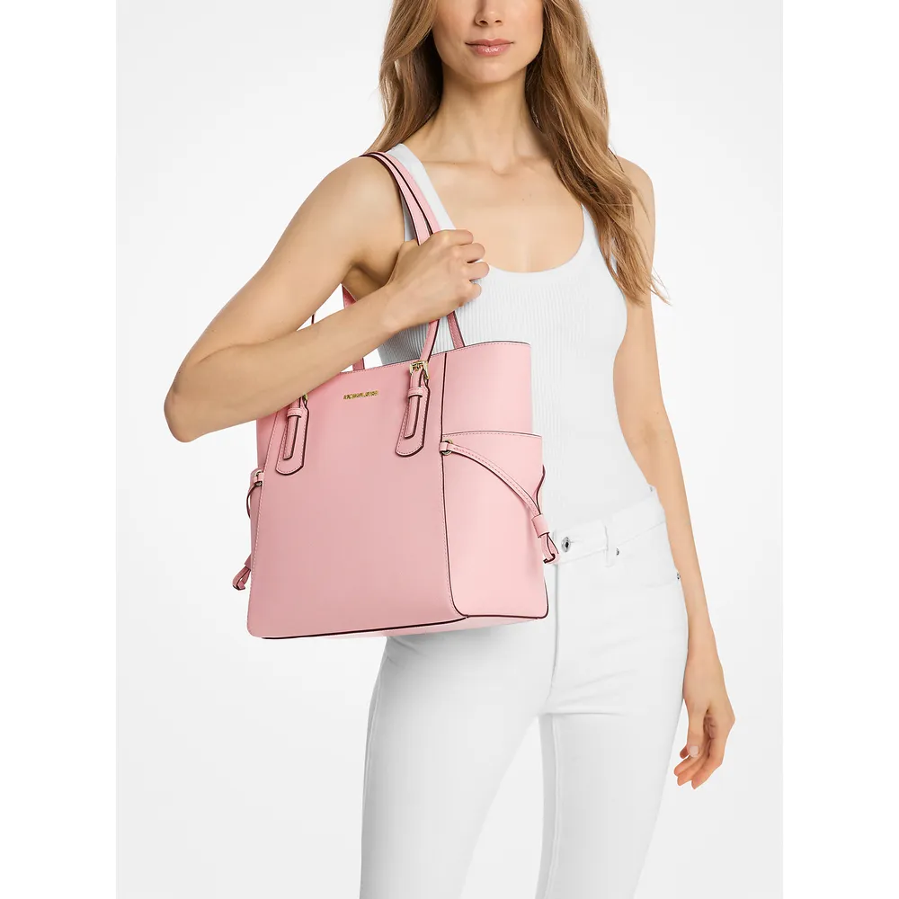 Michael Kors Bolso tote Voyager grande de piel saffiano | Powder Blush