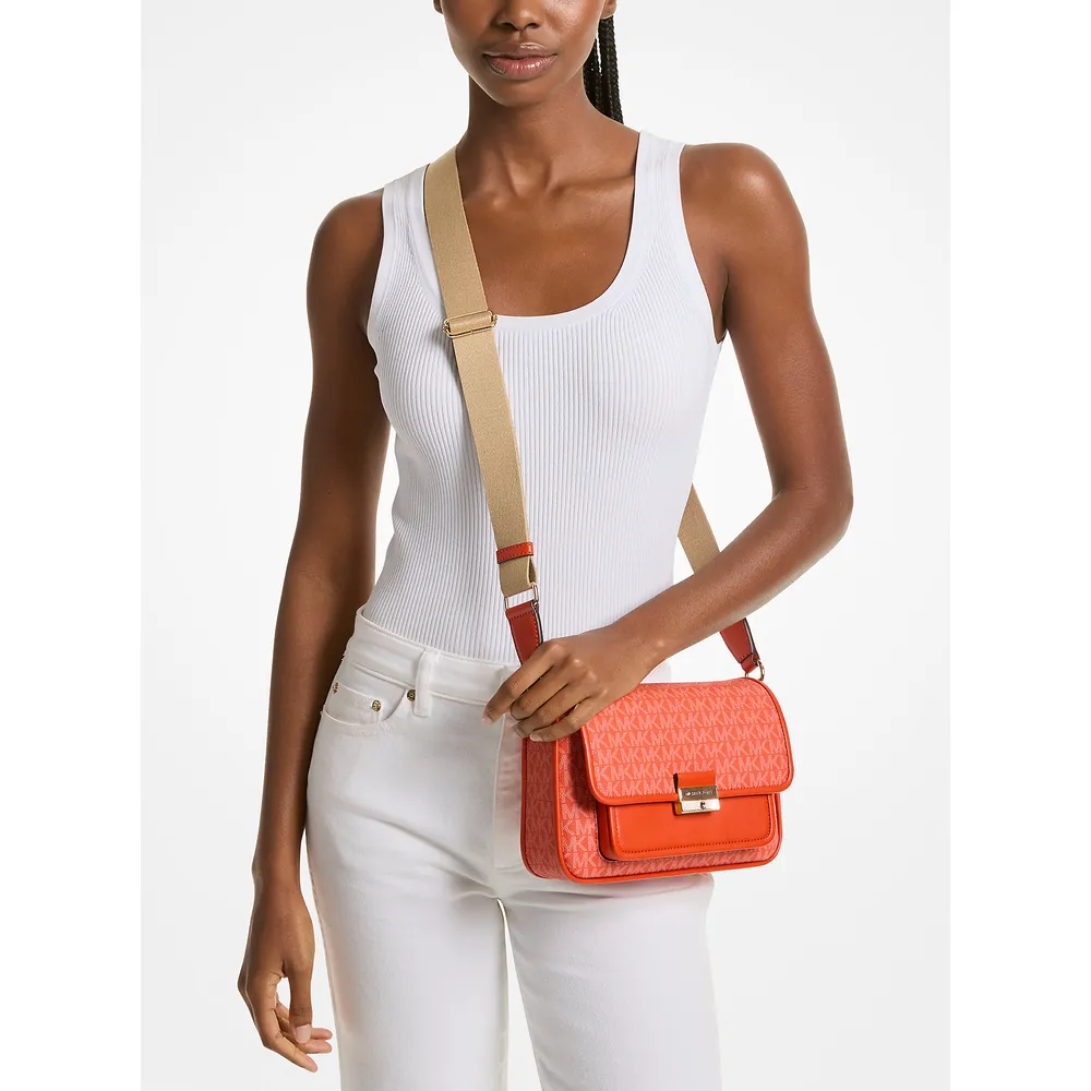 Michael Kors Bolso bandolera de Bradshaw Signature | Red Clay