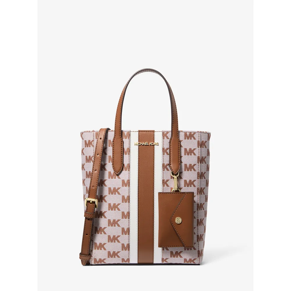 Michael Kors Bolso tote convertible Vincent en jacquard y tarjetero | Luggage