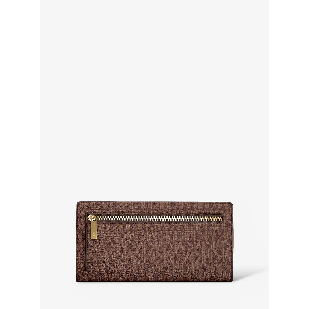 mk785342809_2_webp.webp Michael Kors Cartera grande con el logotipo de la firma Carson | Marrón