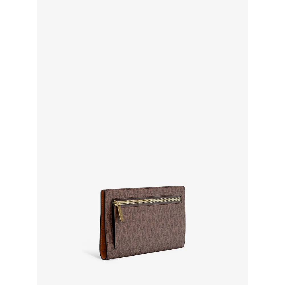 mk785342809_3_webp.webp Michael Kors Cartera grande con el logotipo de la firma Carson | Marrón