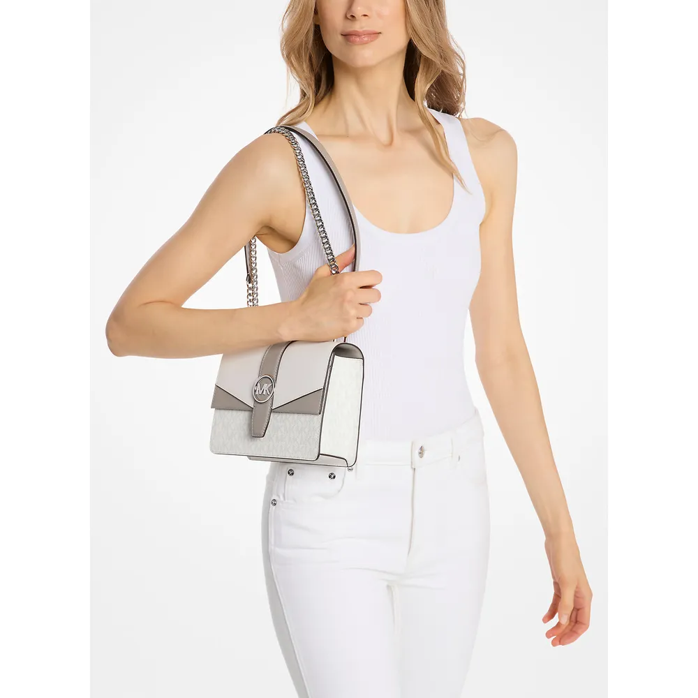 Michael Kors Bolso bandolera Greenwich | Optic White