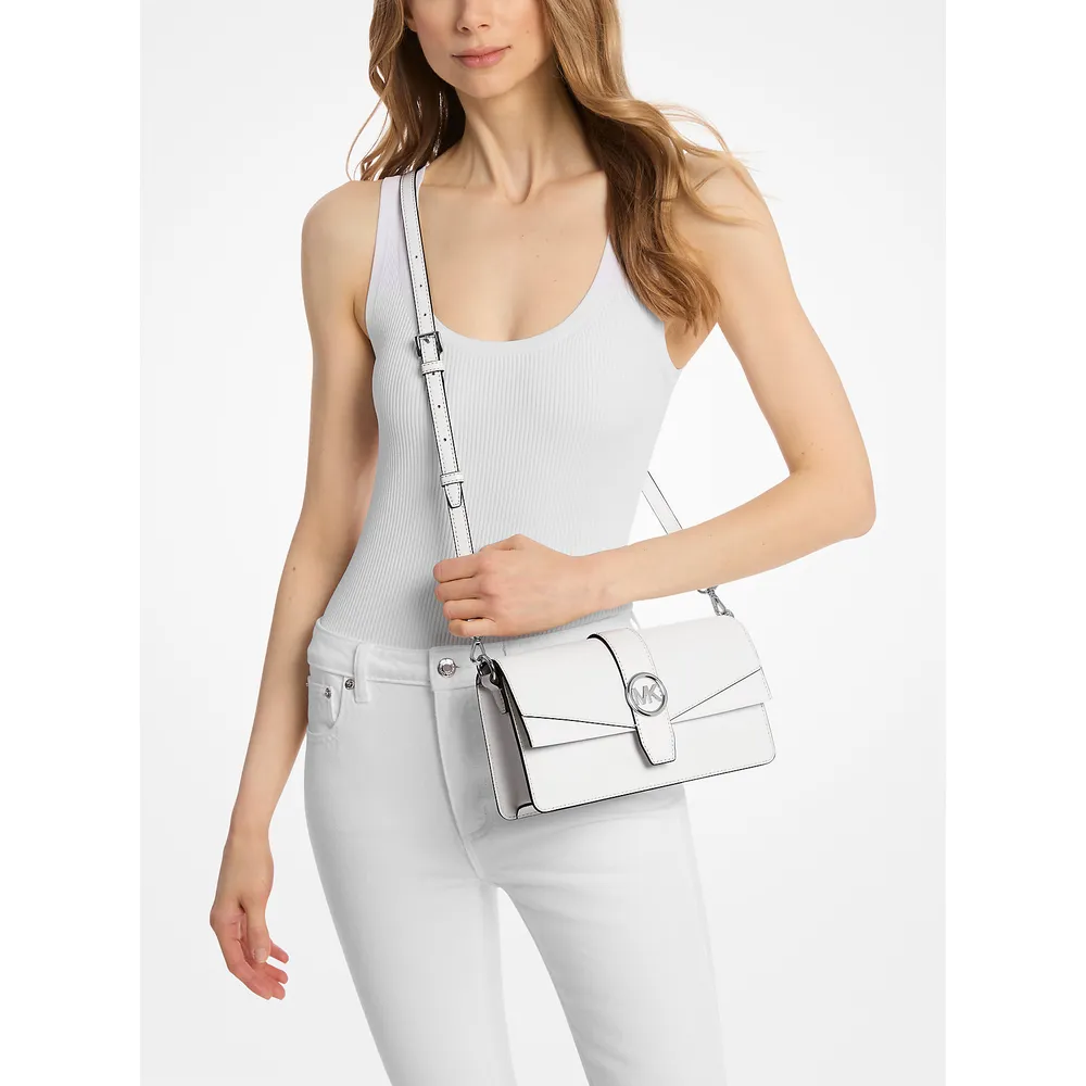 Michael Kors Bolso convertible Greenwich piel saffiano | Optic White