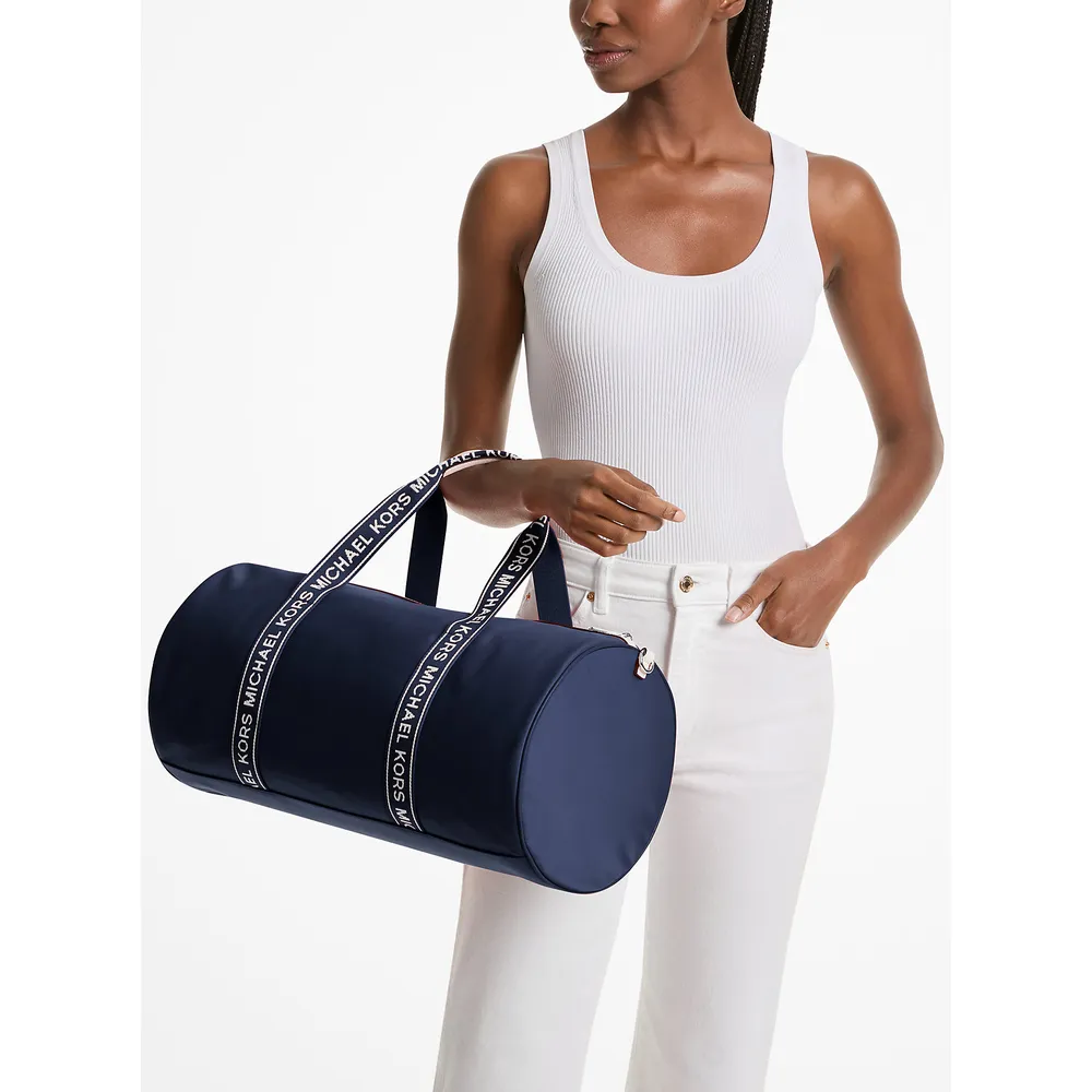 Michael Kors Bolsa de lona de nailon Jet Set | Navy