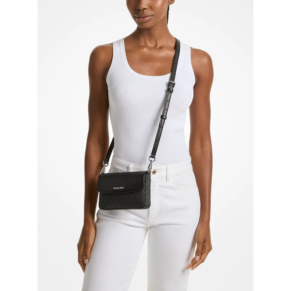 Michael Kors Bolso tote 2 en 1 de piel granulada Jet Set | Negro