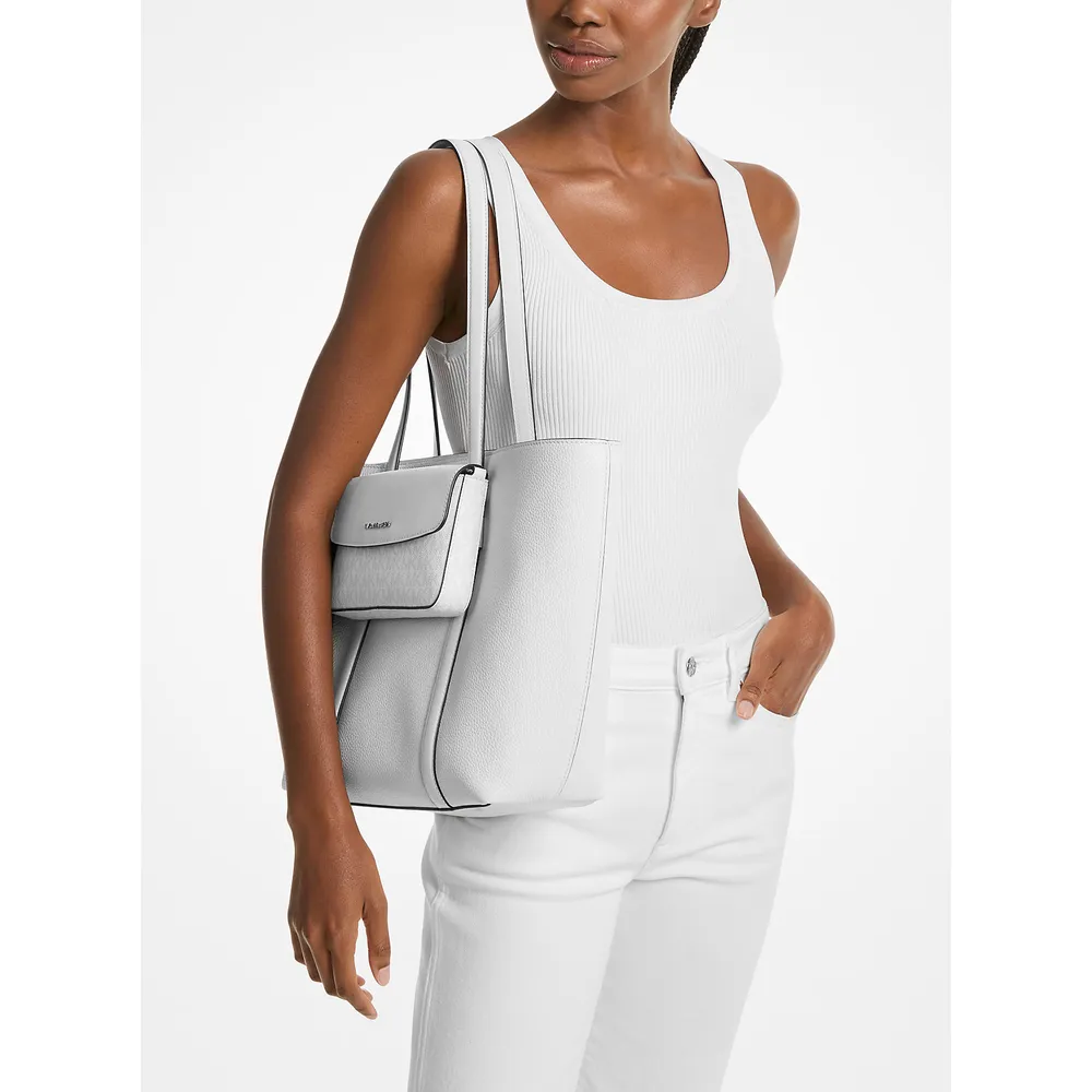 mk785343178_2_webp.webp Michael Kors Bolso tote 2 en 1 de piel granulada Jet Set | Optic White