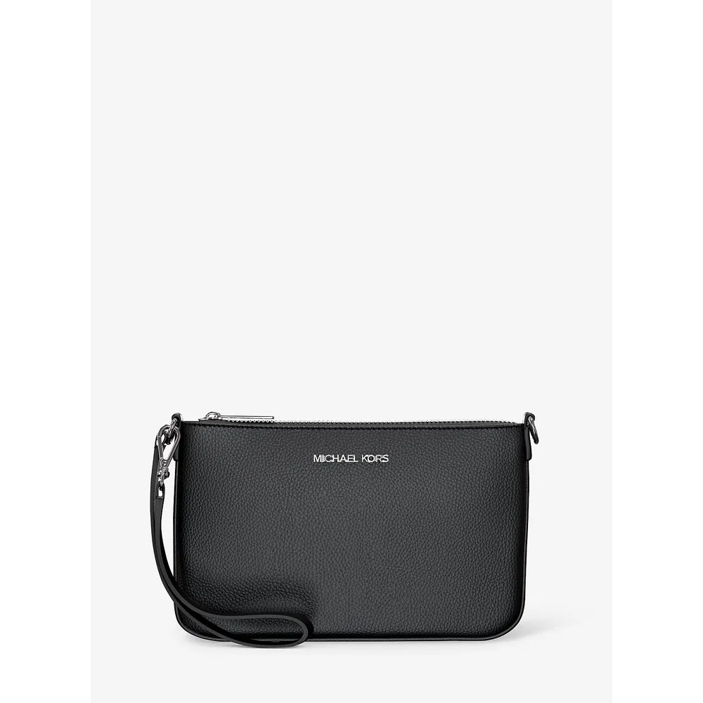 mk785343205_0_webp.webp Michael Kors Bolso de mano convertible Jet Set de piel granulada | Negro