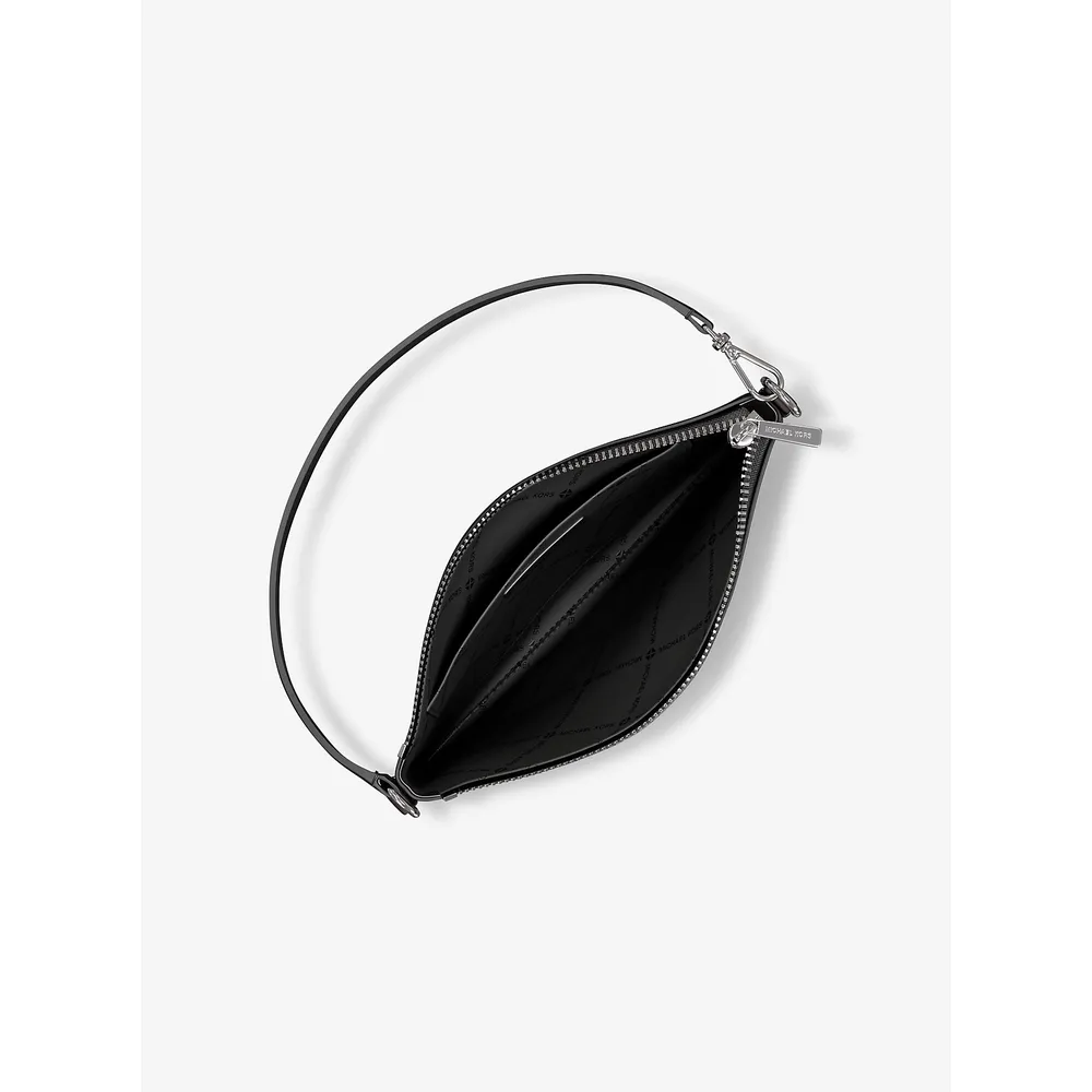 Michael Kors Bolso de mano convertible Jet Set de piel granulada | Negro