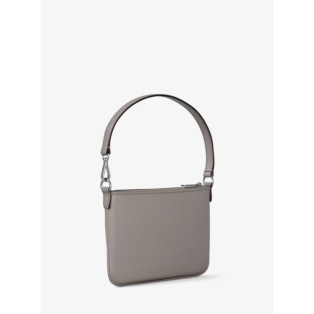 mk785343206_3_webp.webp Michael Kors Bolso de mano convertible Jet Set de piel granulada | Gris perla