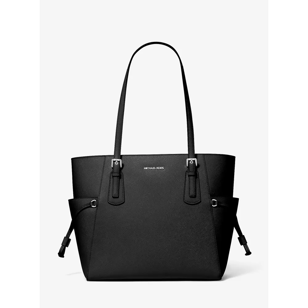 Michael Kors Bolso tote Voyager de piel saffiano | Negro