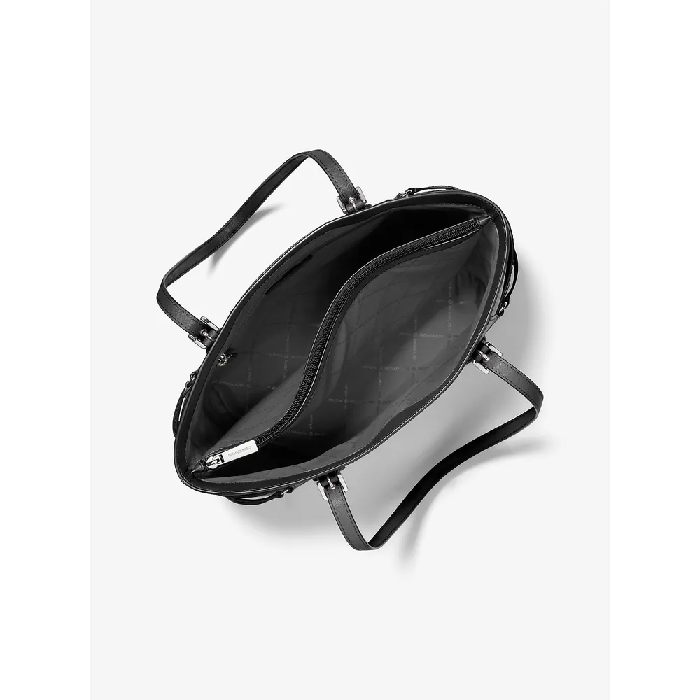 Michael Kors Bolso tote Voyager de piel saffiano | Negro