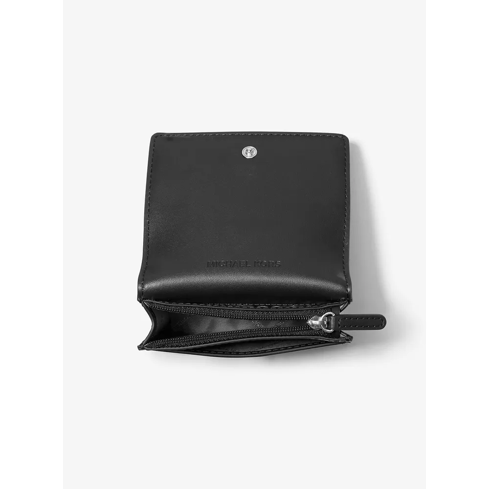 Michael Kors Cartera de piel granulada Carson | Negro