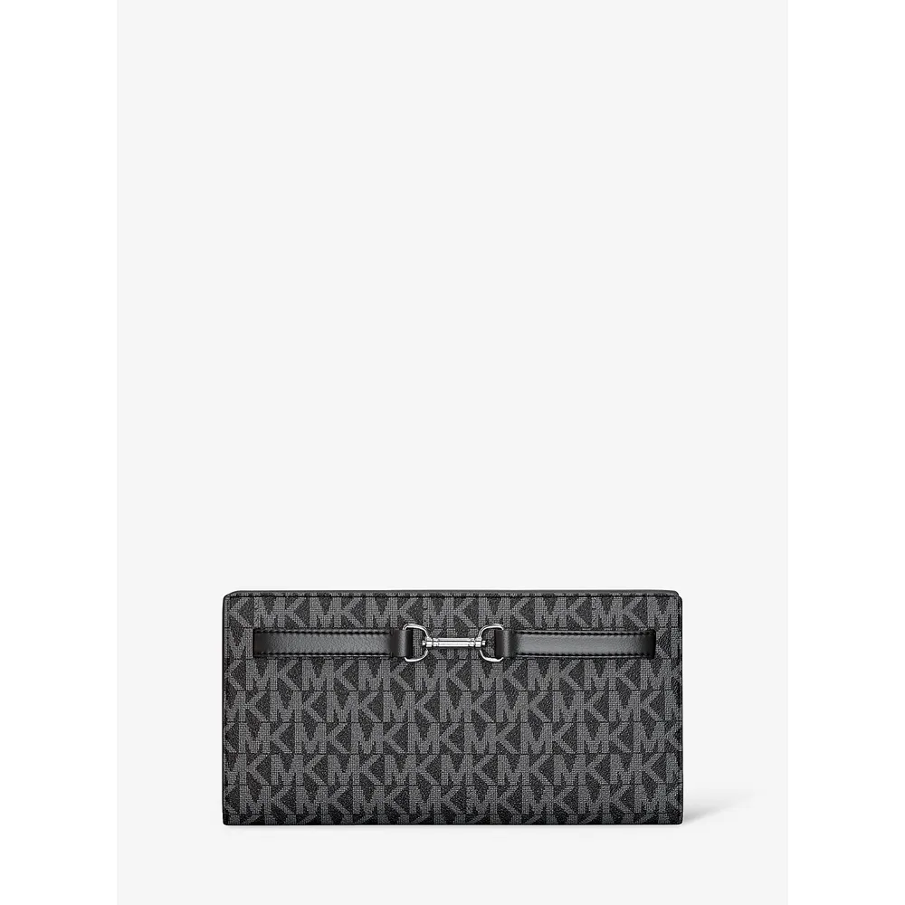 Michael Kors Cartera con logotipo de la firma Carson | Negro