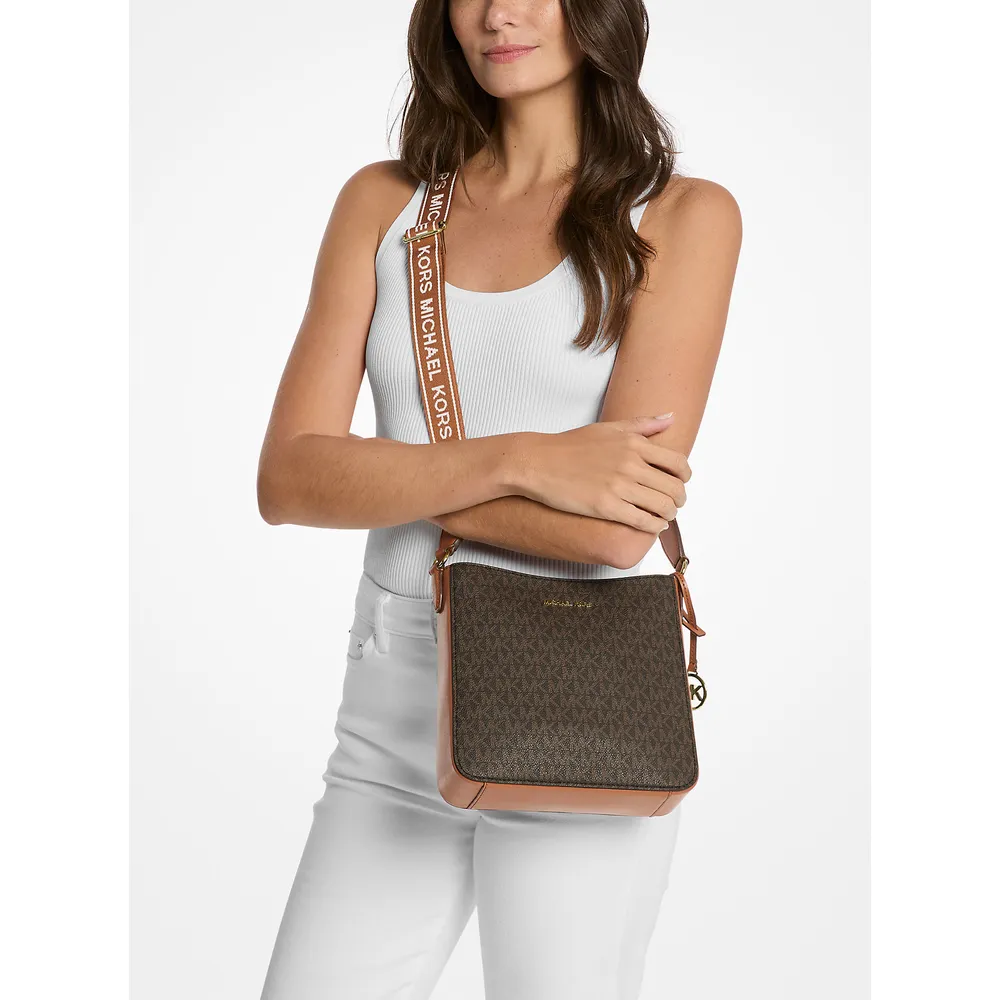 Michael Kors Bolso bandolera con el logotipo de Jet Set Travel | Marrón