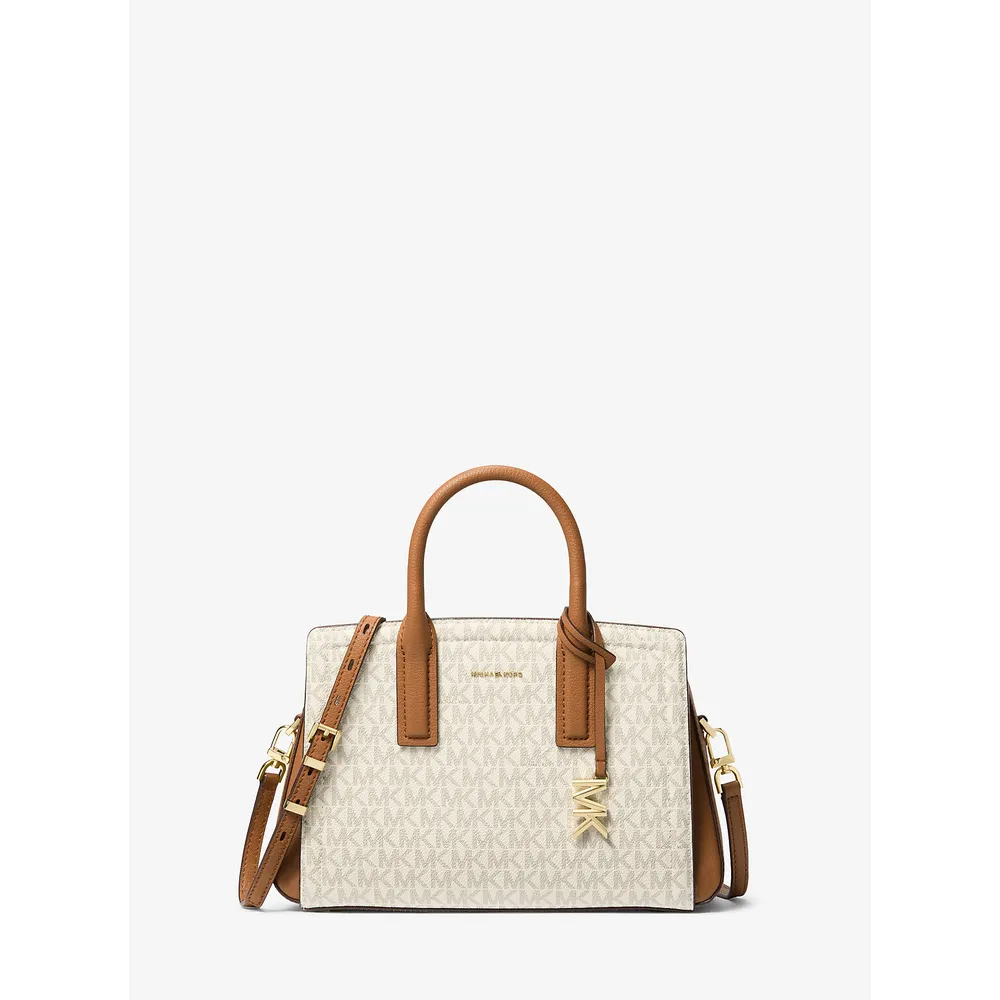 Michael Kors Bolso Laila con el logotipo de la firma | Vainilla/Bellota