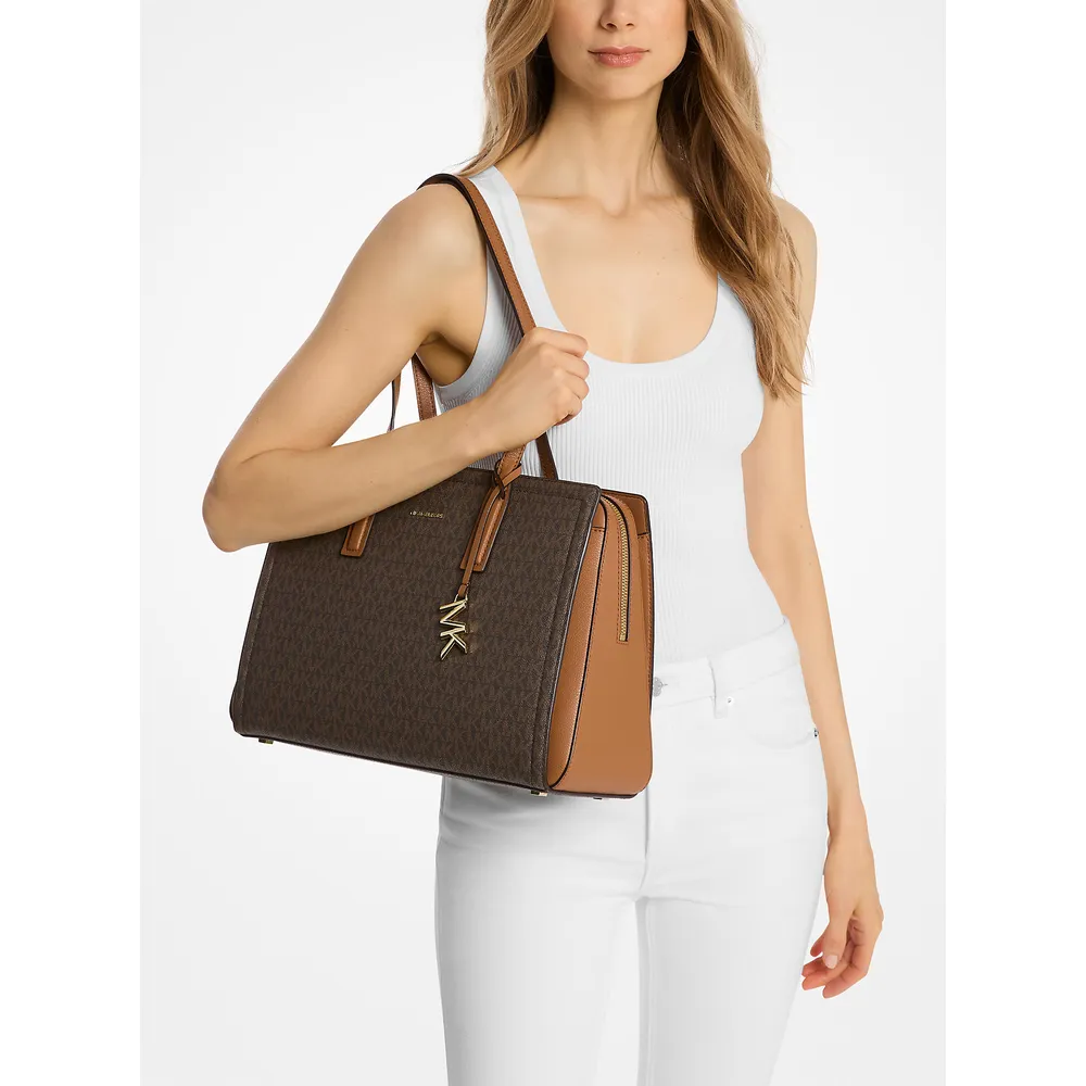 mk785345835_2_webp.webp Michael Kors Bolso tote Bolso Laila con logotipo de la firma | Brn/Bellota