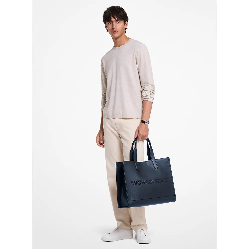 Michael Kors Bolso tote de piel granulada | Navy