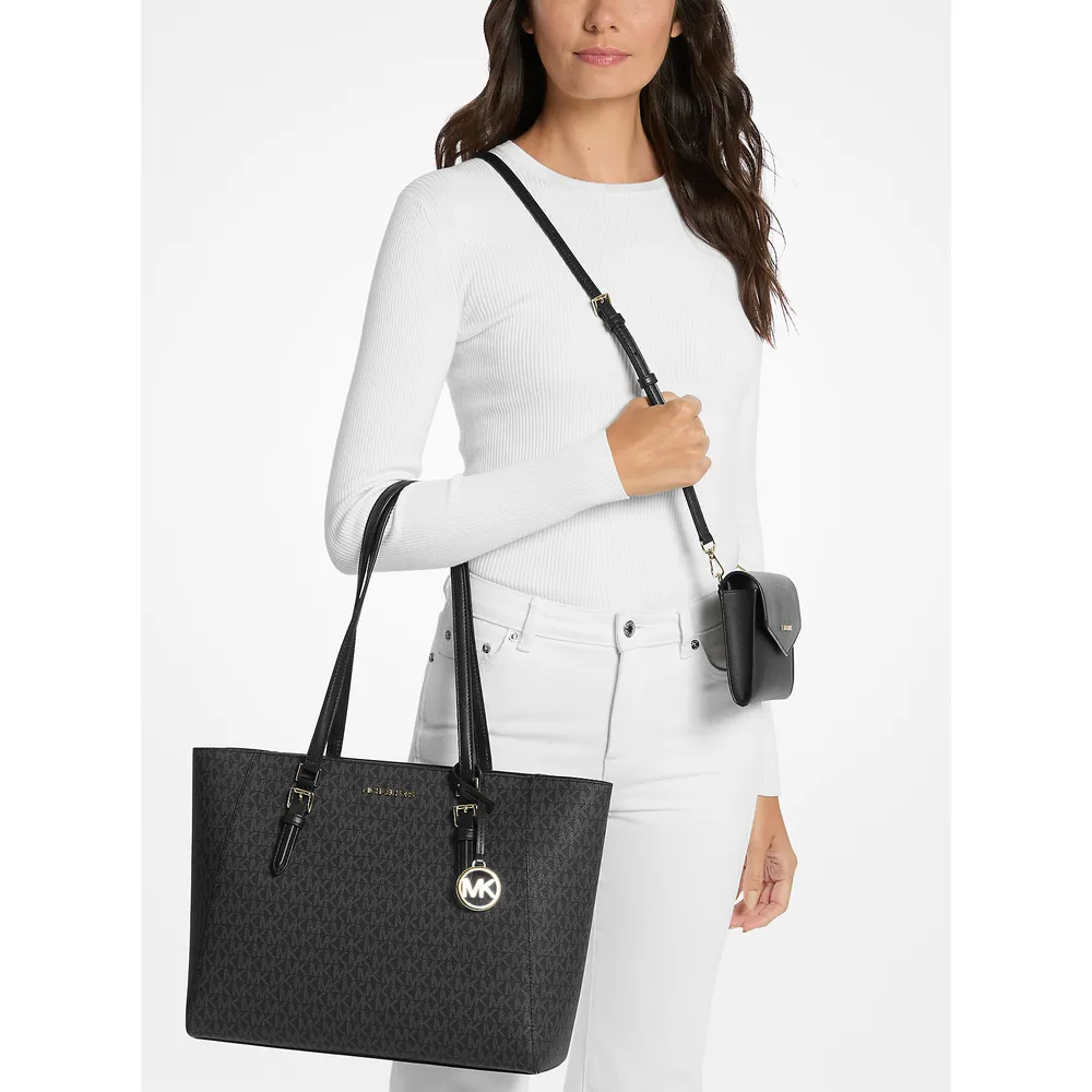 Michael Kors Bolso tote 3 en 1 con el logotipo de Charlotte | Negro