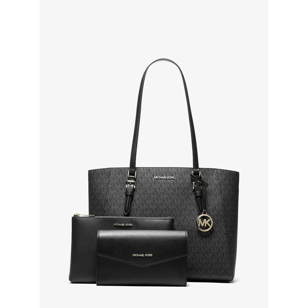 Michael Kors Bolso tote 3 en 1 con el logotipo de Charlotte | Negro