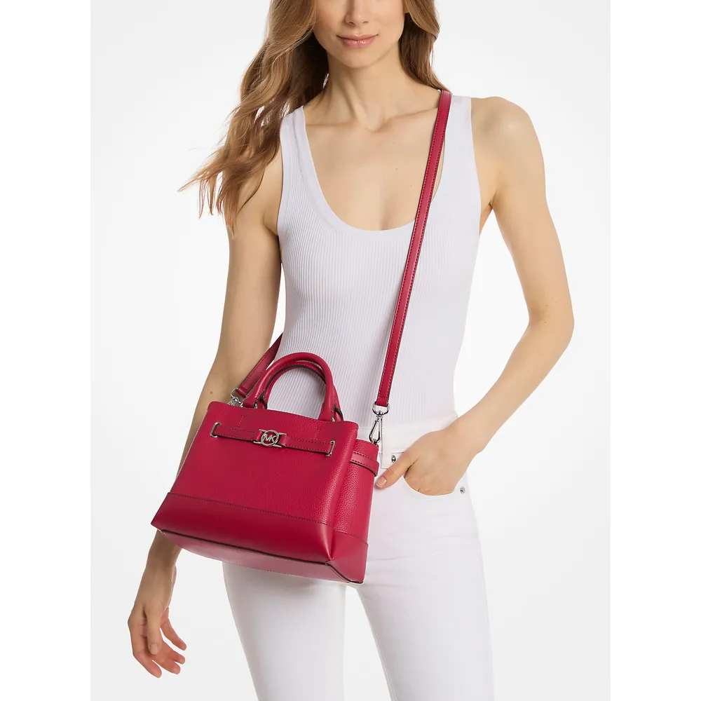 Michael Kors Bolso Reed de piel granulada | Dk Raspberry