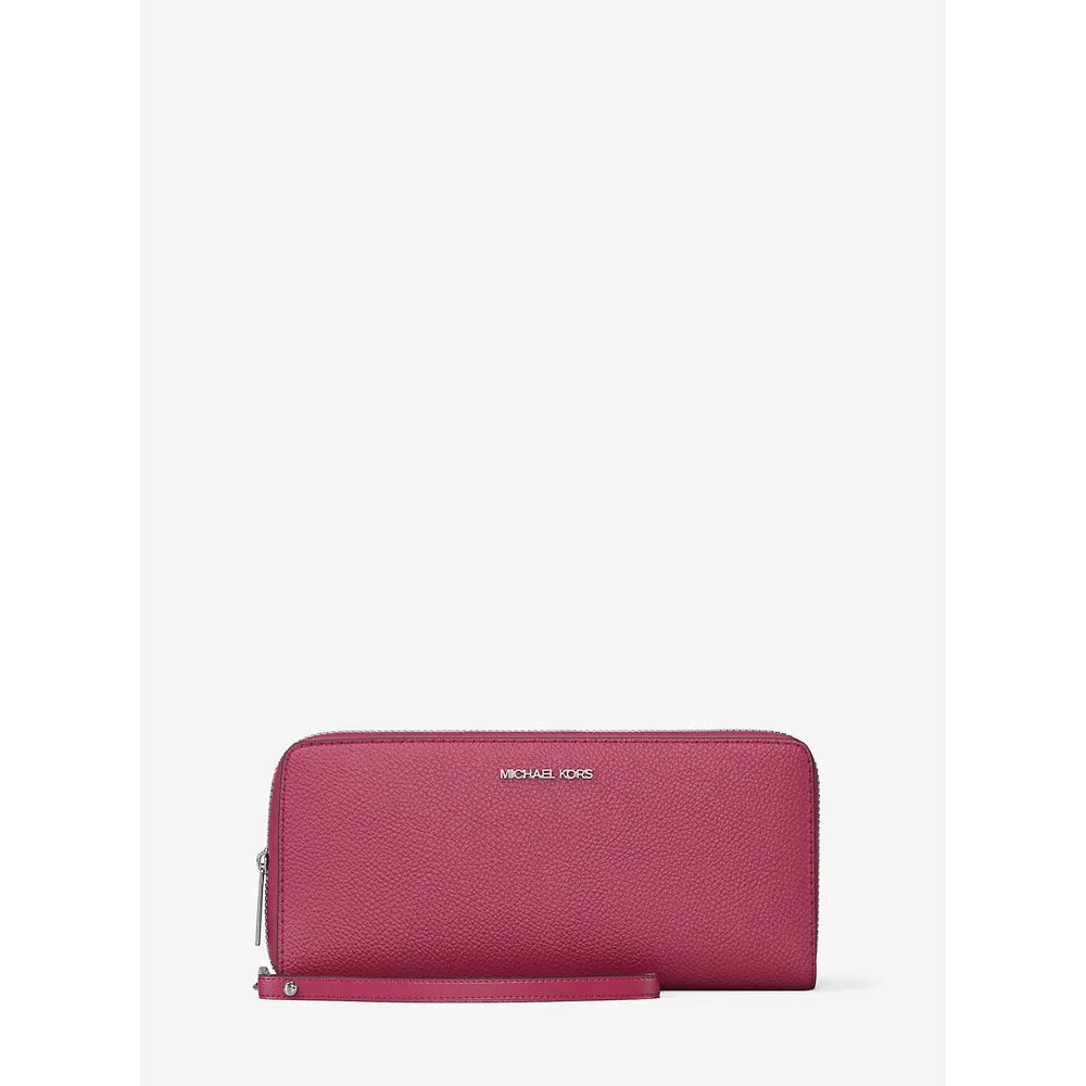 Michael Kors Cartera continental de piel granulada | Dk Raspberry