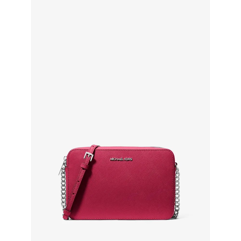 Michael Kors Bolso bandolera Jet Set de piel saffiano´ | Dk Raspberry