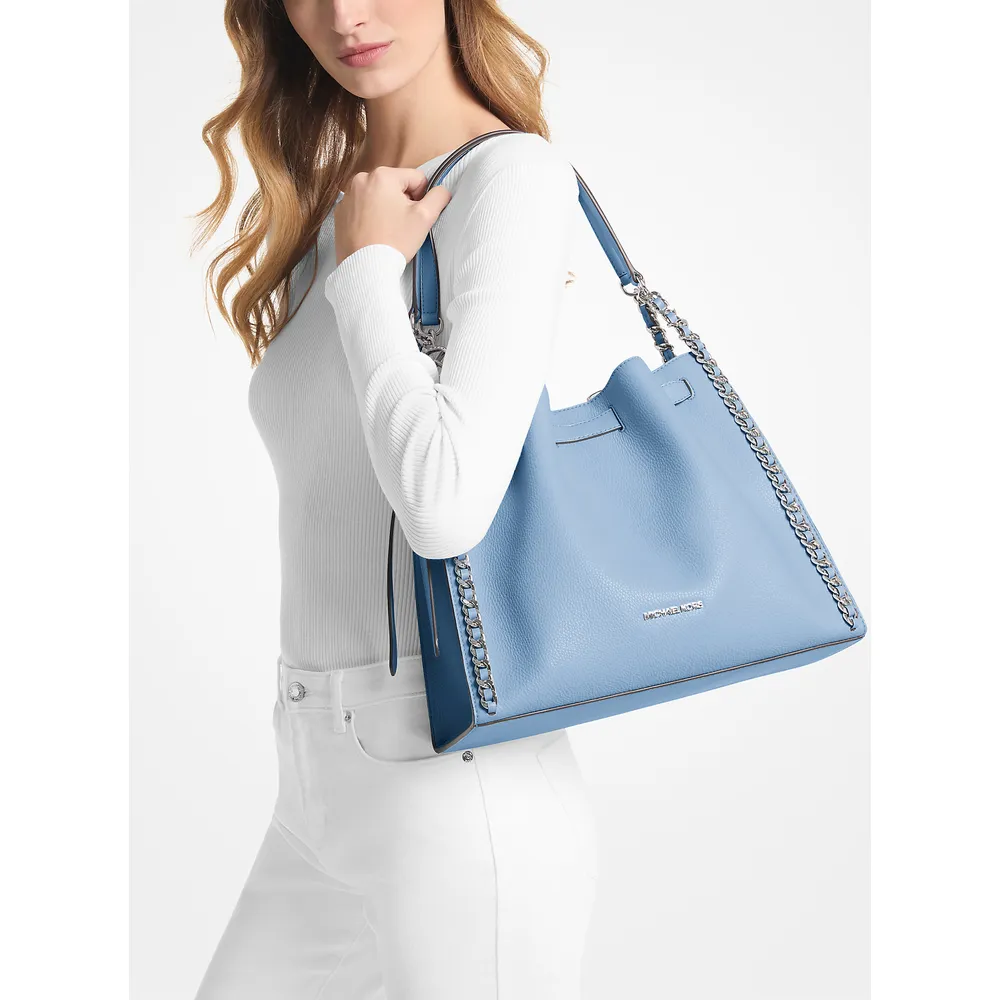 mk785370227_2_webp.webp Michael Kors Bolso con cadena Mina | Cielo claro