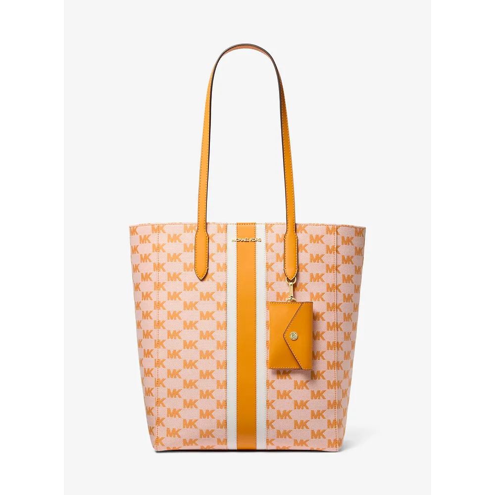 Michael Kors Bolso tote Vincent con logotipo en jacquard | Pop Naranja