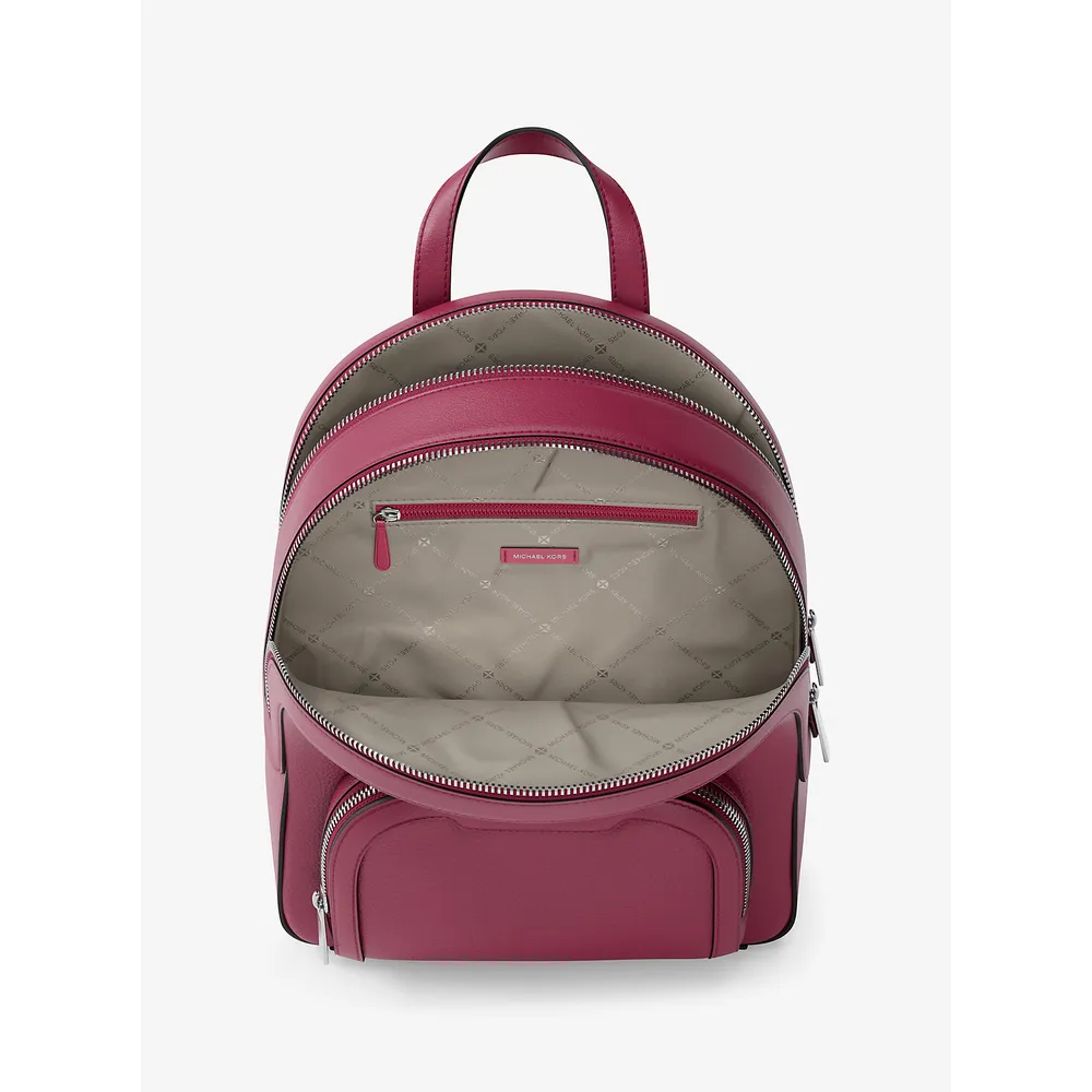 mk785370366_1_webp.webp Michael Kors Mochila de piel granulada Jaycee | Dk Raspberry