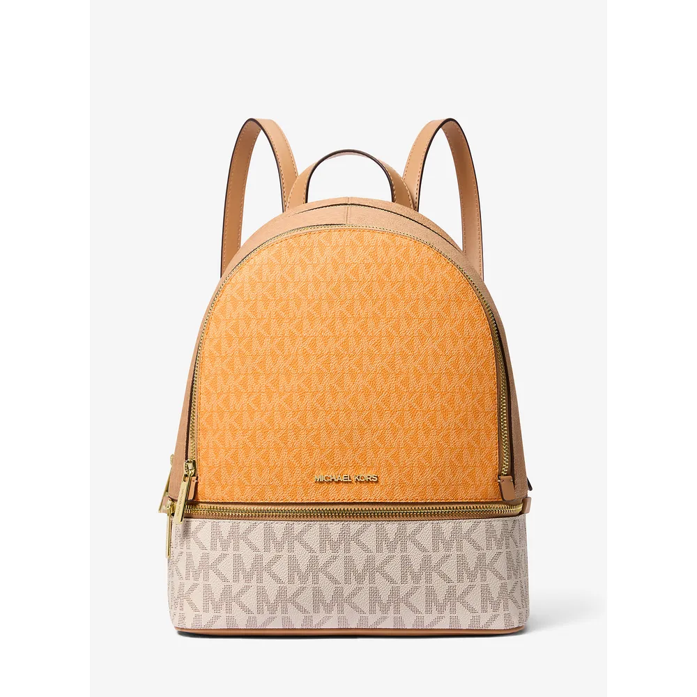 Michael Kors Mochila Rhea con logo de la firma | Pop Orange Multi