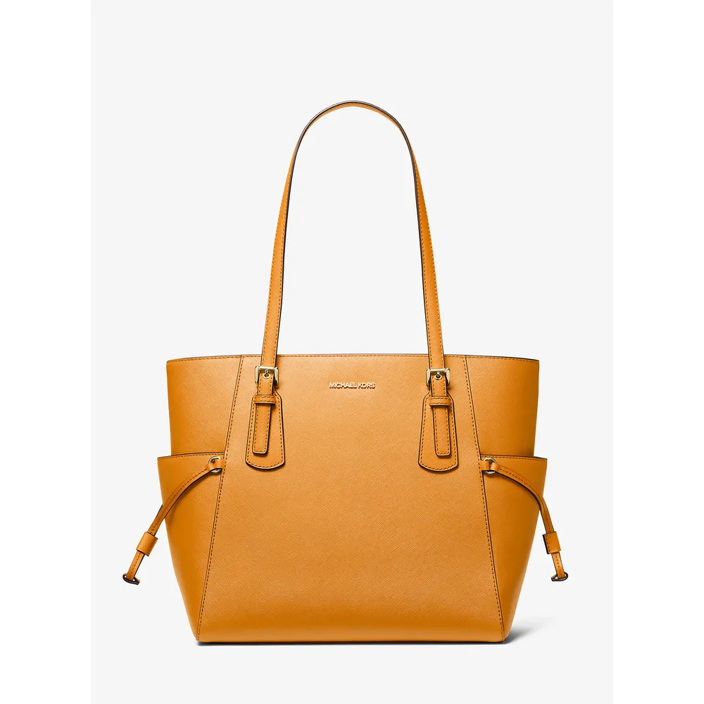 Michael Kors Bolso tote Voyager de piel saffiano | Pop Naranja