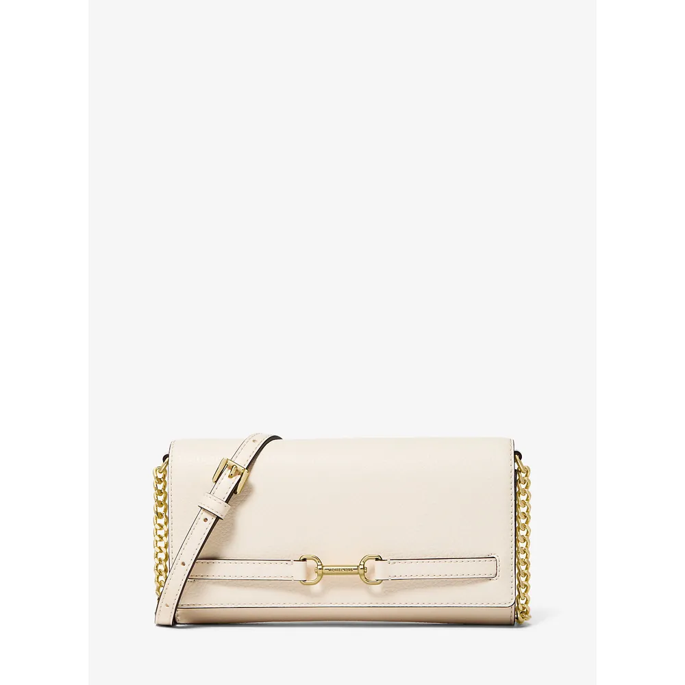 Michael Kors Bolso bandolera piel granulada Carson | Lt Cream