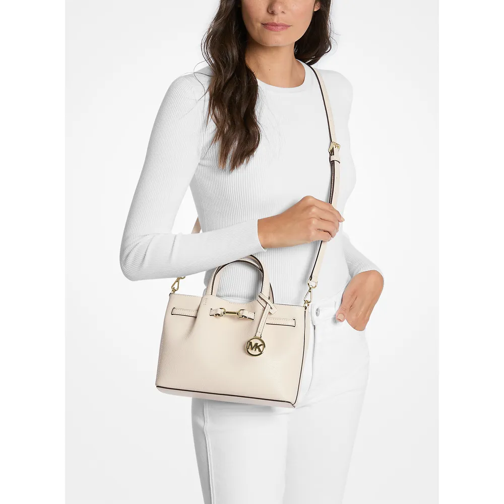 mk785370565_2_webp.webp Michael Kors Bolso Carson de piel granulada | Lt Cream