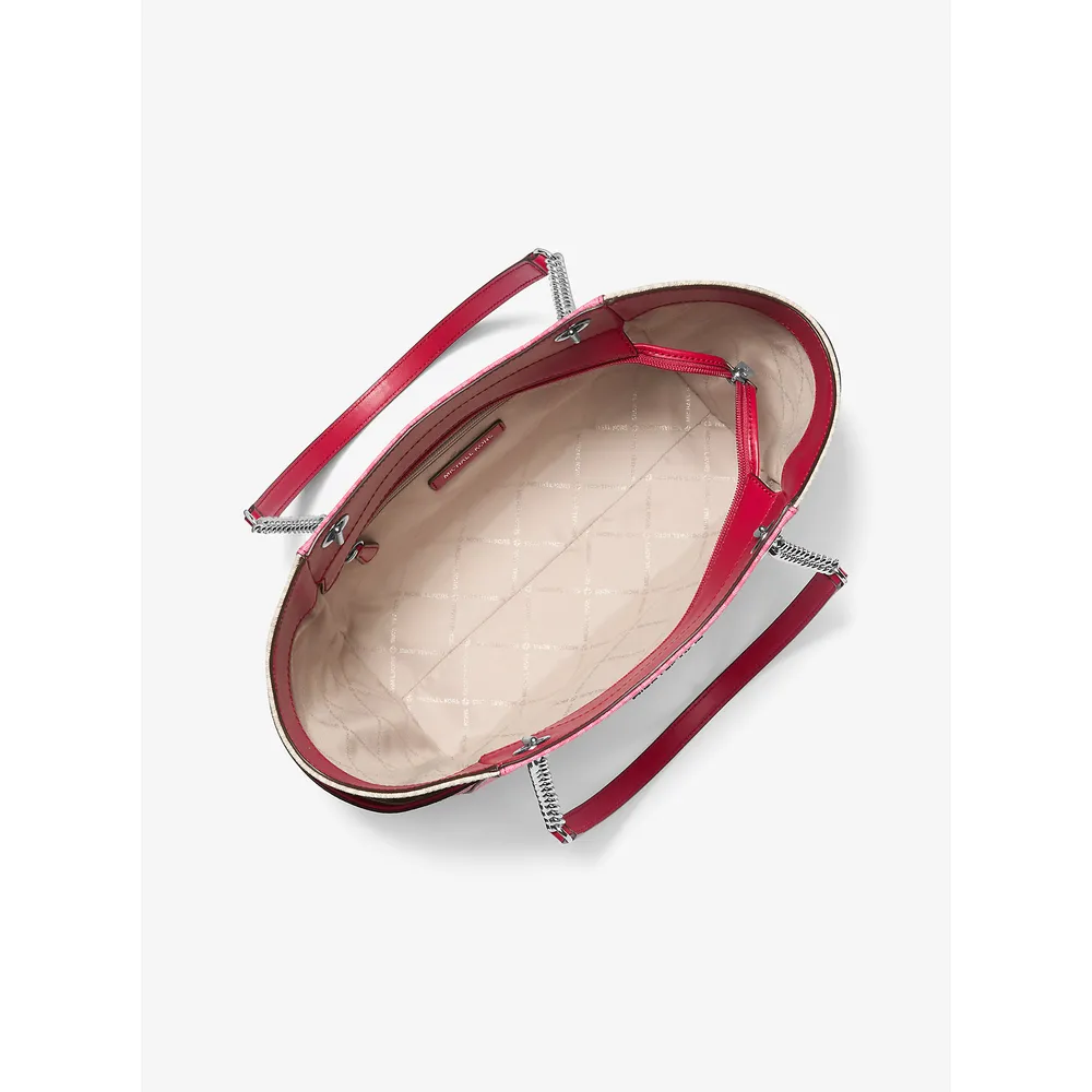 mk785370624_1_webp.webp Michael Kors Bolso con logo de la firma Jet Set | Dk Raspberry Multi