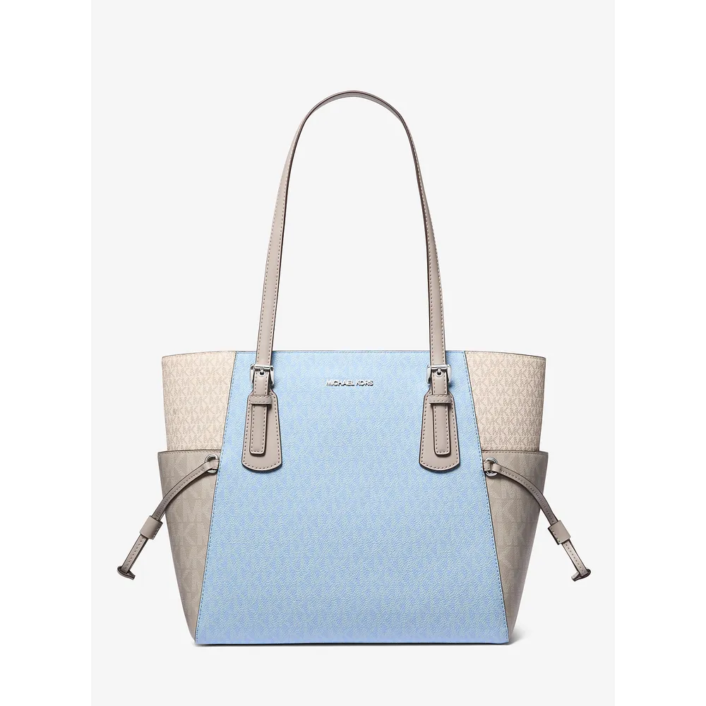 mk785370634_0_webp.webp Michael Kors' Bolso tote Voyager con logo de la firma | Lt Sky Mlt