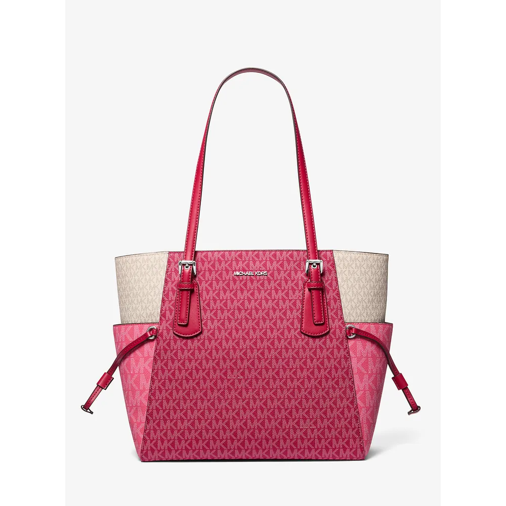 Michael Kors Bolso tote' Voyager' con logo de la firma | Dk Raspberry Multi