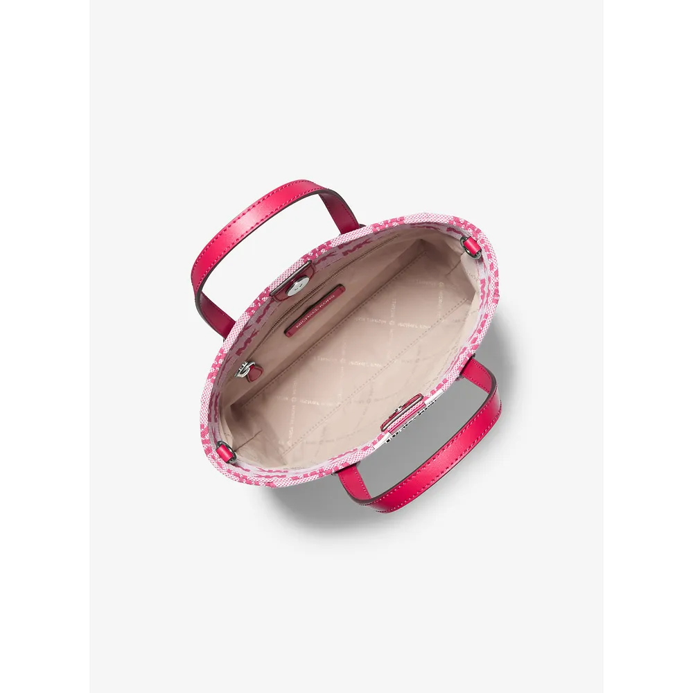 mk785370646_1_webp.webp Michael Kors Bolso tote Vincent´ con logo en jacquard | Dk Raspberry