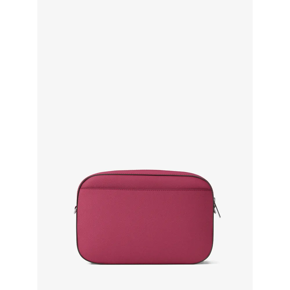 Michael Kors Bolso bandolera Jet Set de piel saffiano | Dk Raspberry