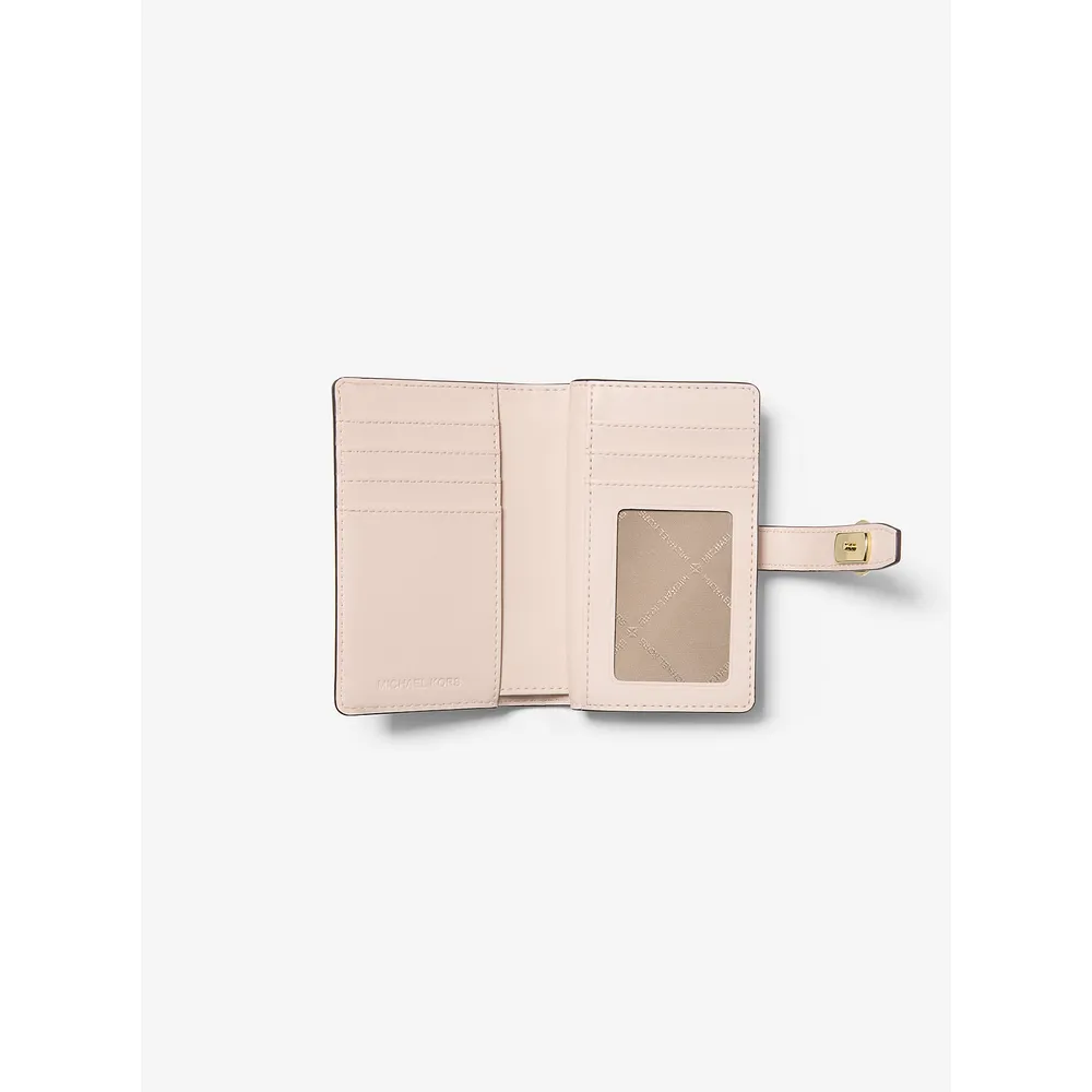 Michael Kors Cartera con cremallera Greenwich | Optic White/oro rosa