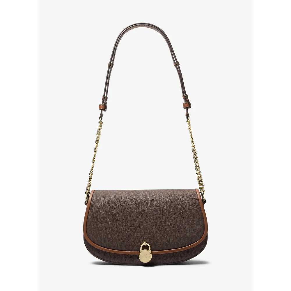 mk785370817_0_webp.webp Michael Kors Bolso con logotipo de la firma Mila | Marrón