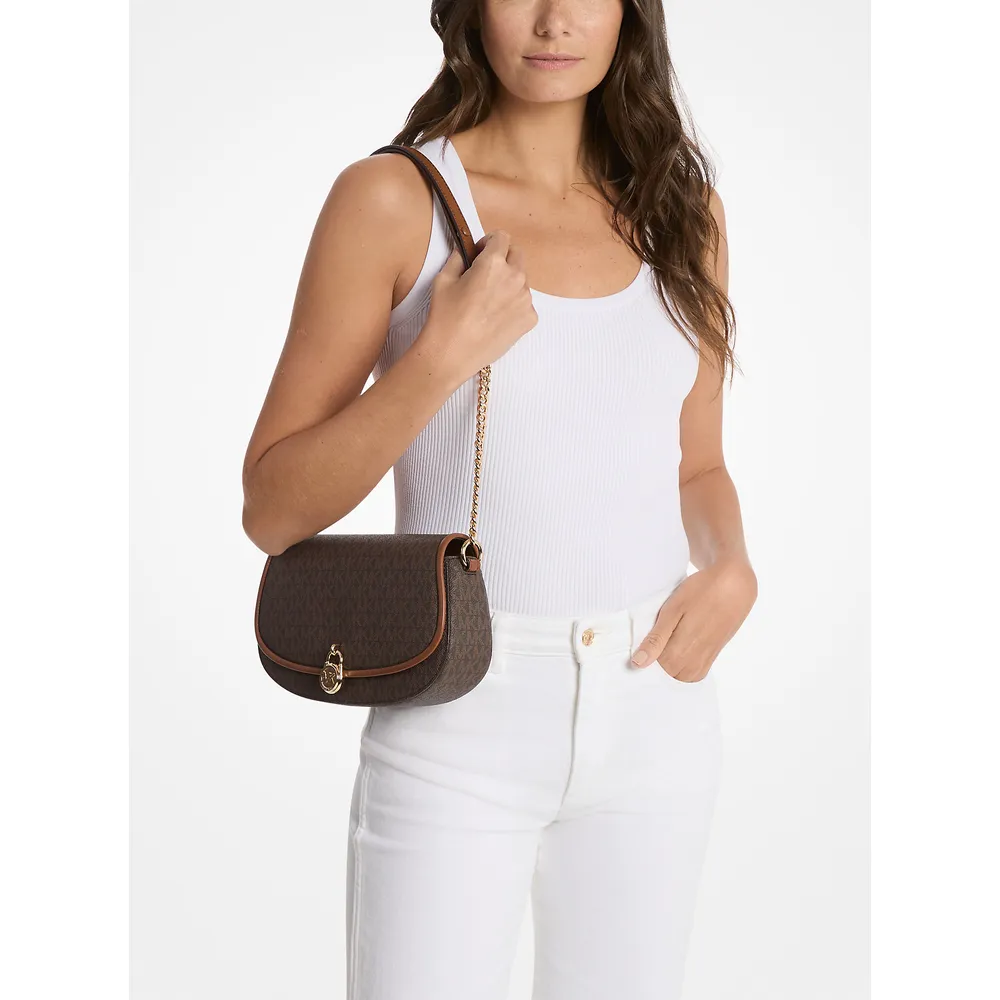mk785370817_2_webp.webp Michael Kors Bolso con logotipo de la firma Mila | Marrón