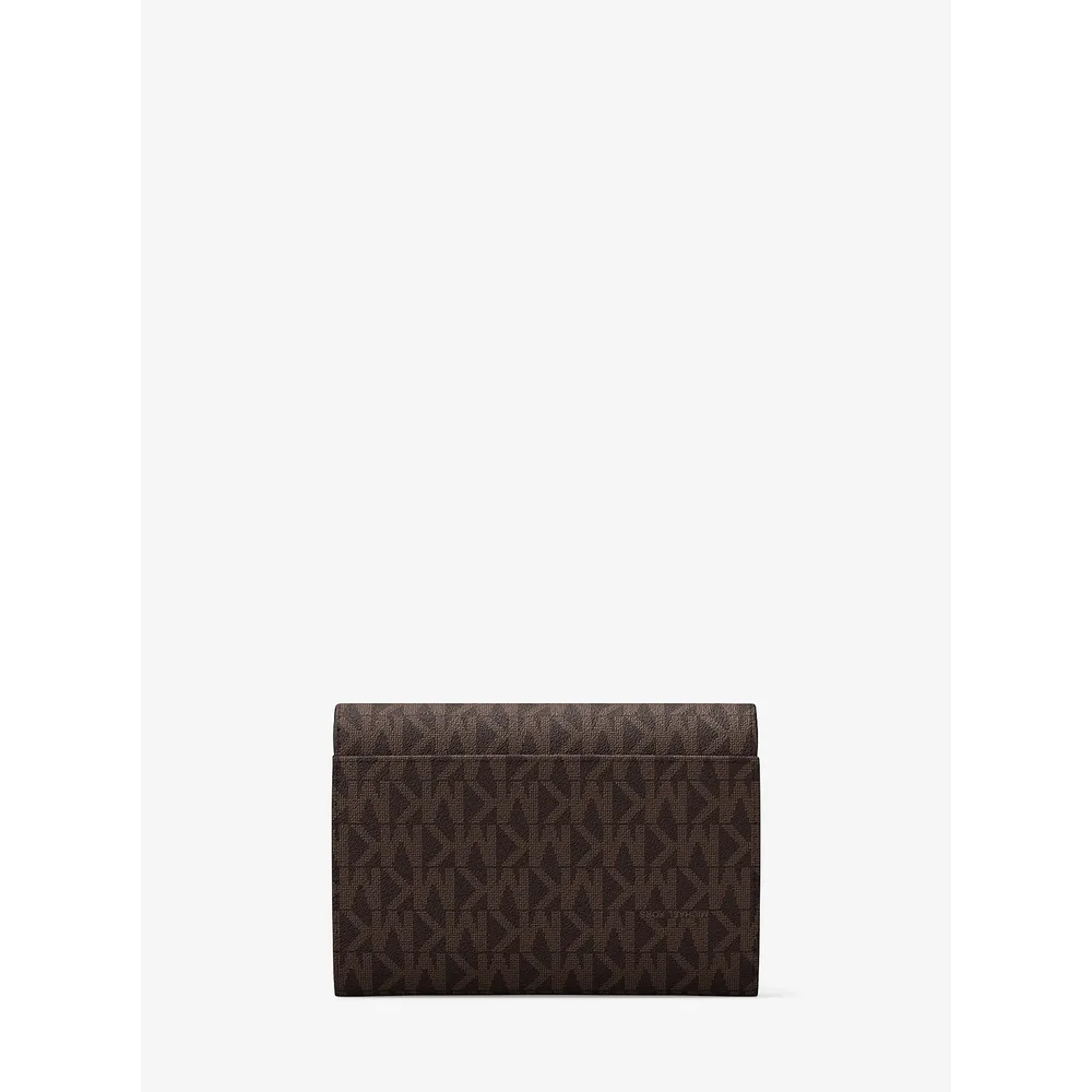 mk785370828_2_webp.webp Michael Kors Cartera 2 en 1 con el logotipo de Jet Set Signature | Marrón